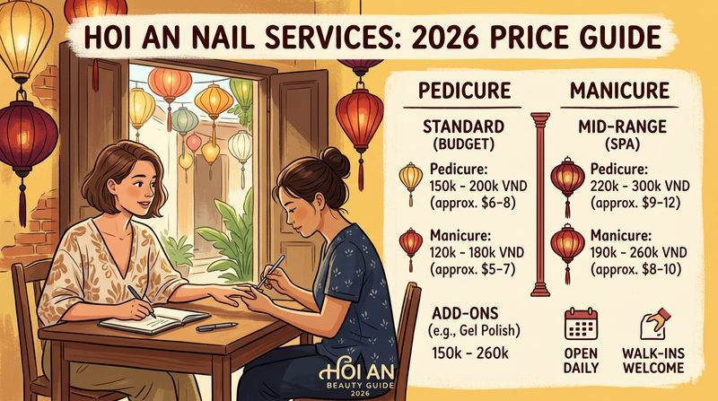 Hoi An Pedicure Prices 2026: What to Expect