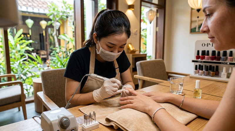 What Defines a Premium Manicure Pedicure Combo in Hoi An?