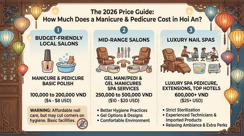The 2026 Price Guide: How Much Does a Manicure & Pedicure Cost in Hoi An?