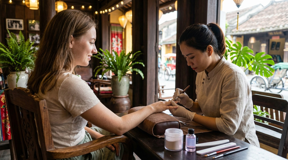 best acrylic nails hoi an manicure art spa nail salon