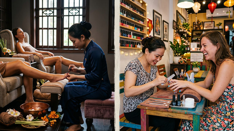 Luxury Spas vs. Boutique Nail Bars in Hoi An