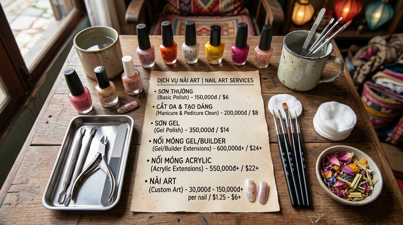 How Much Does Nail Art Cost in Hoi An?